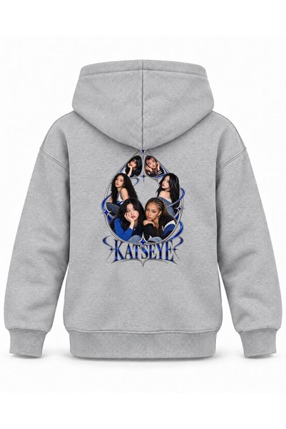 SVART WEAR Katseye Damla Ayna Archive Printed Children's Hooded Sweatshirt