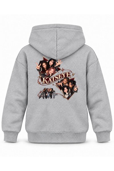 SVART WEAR Katseye Sand Timer Scene Printed Children's Hooded Sweatshirt
