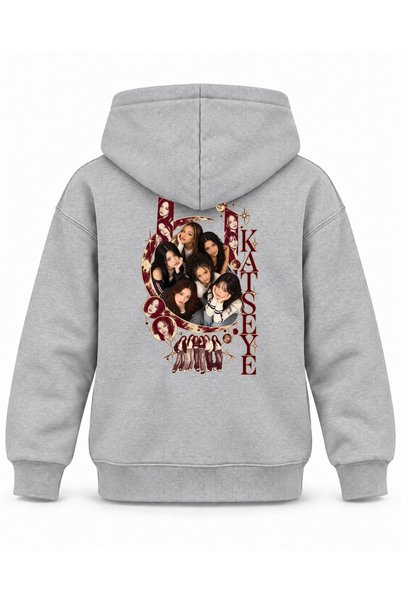 SVART WEAR Katseye Moon Cycle Graphic Printed Children's Hooded Sweatshirt
