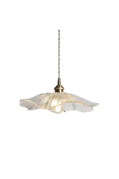 Doco Lampă suspendată Hana, metal, E27, Auriu, Ø28x6cm