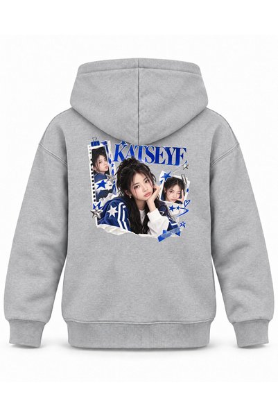SVART WEAR Katseye Archive Folder Graphic Printed Children's Hooded Sweatshirt
