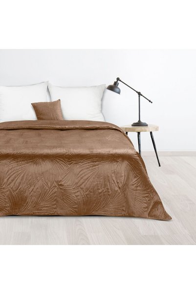 Design 91 Cuvertura de Pat Decorativa Eurofirany LUIZ-4 Matlasata cu Frunze d...