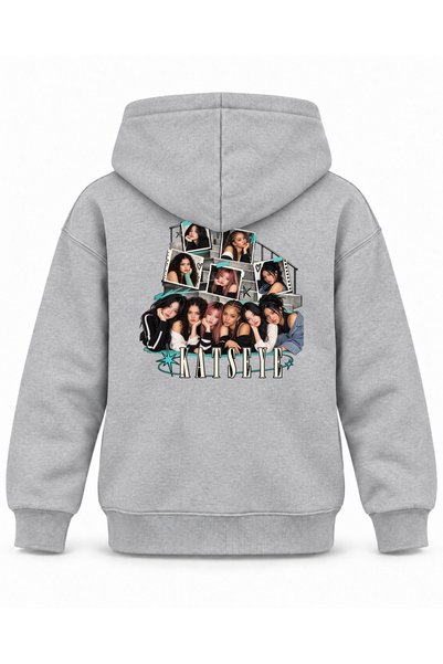 SVART WEAR Katseye Open Ladder Archive Printed Children's Hooded Sweatshirt