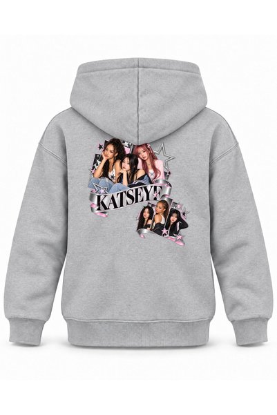 SVART WEAR Katseye Star Ladder Editorial Printed Children's Hooded Sweatshirt