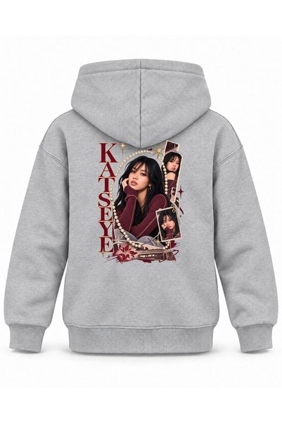 SVART WEAR Katseye Pearl Ring Graphic Printed Children's Hooded Sweatshirt