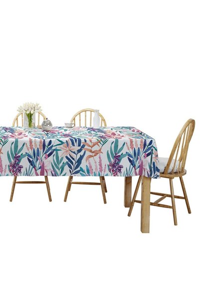 Detexpol Fata de masa cu imprimeu floral, Detexpol, Bumbac/Poliester, 140x220...