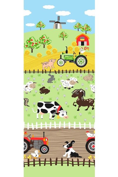 Karo Set lenjerie de pat, Eurofirany, bumbac, 160x200cm, design animale