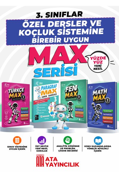 Ata Yayıncılık 3. Sınıflar İçin Özel Dersler ve Koçluk Sistemine Birebir Uygu...