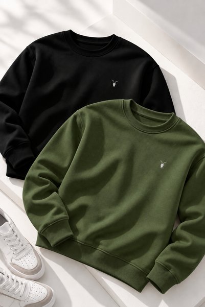 COMBİNE MİCHAİL Men's Crew Neck 2' Li Sweatshirt