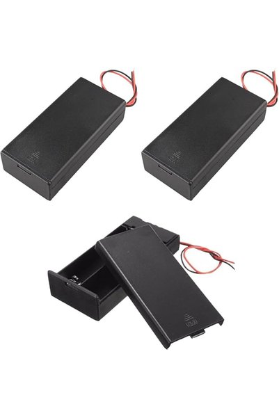 Gerui 3 Battery Holder Boxes(with switch and cover),18650 battery box,Battery...