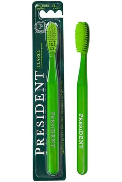 President toothbrush (Dark green)