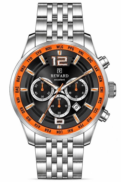 Reward Rd811973M Men's Wristwatch with Steel Strap