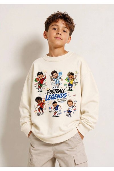 Baskılı Pamuklu Sweatshirt