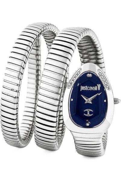 Generic Just Caballi Women's Stainless Steel Quartz Analog Watch, 22 mm, Silv...