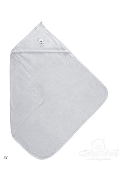 BabyMatex Prosop de baie bebelusi, Babymatex, Bumbac, 100x100, Gri