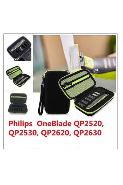 Noonedibs Carcasă rigidă verde compatibilă cu Philips Norelco Oneblade QP2520...