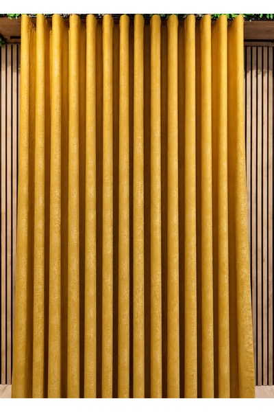 ArasyaHome Draperie Uni Soft Galben Muștar