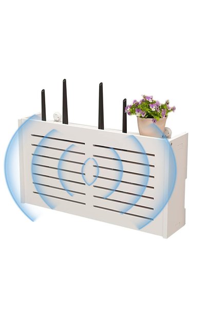 Generic Brand Cutie de depozitare pentru router Wifi, montată pe perete, pent...