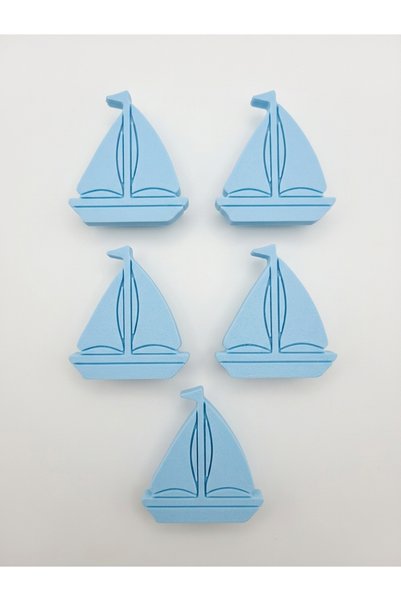 Baylin Home 5 Pieces of Children's Room Cabinet Drawer Handles with Sailboat/...