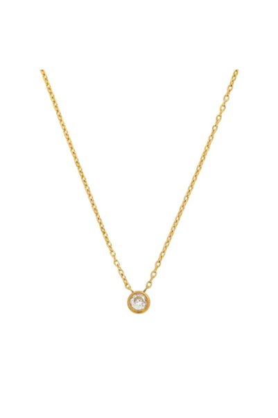 MOMOCA Κολιέ από ανοξείδωτο ατσάλι με διαμάντι