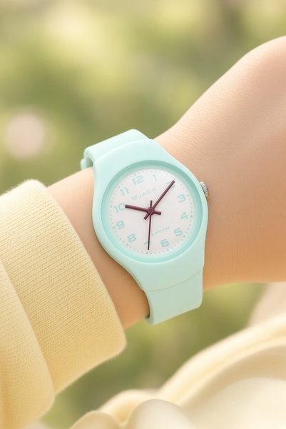 Jaga 10 Atm Waterproof Silicone Cord Children's Wristwatch (Suitable for Use ...