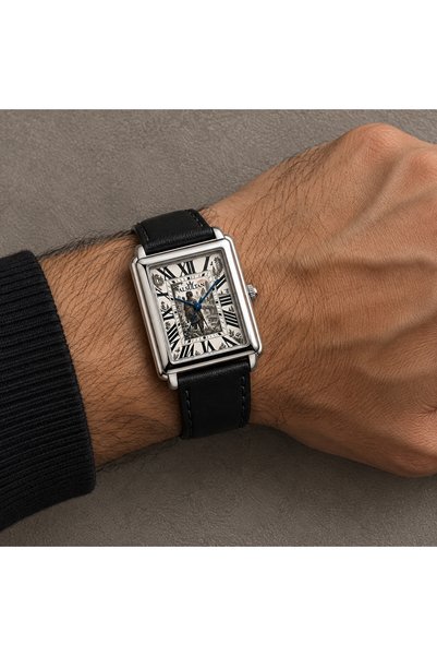 ALSULTAN WATCH The Last of Us Watch - Inspired by the Last of Us Design - Rectangular Silver-Tone Case and Black Strap Wristwatch