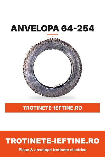 Black Cat Anvelopă 64-254 (14x2.50) pentru bicicletă / trotinetă, profil mixt...