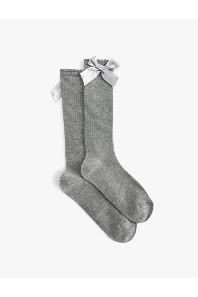 Koton Bow-Tied Long Socks
