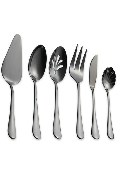 Berglander Set 2 x 6 Tacamuri, 18/0 Inox, Negre,