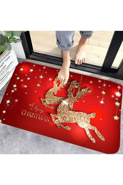 Noonedibs Covoraș de Crăciun Fericit, decorațiune de Crăciun pentru interior ...