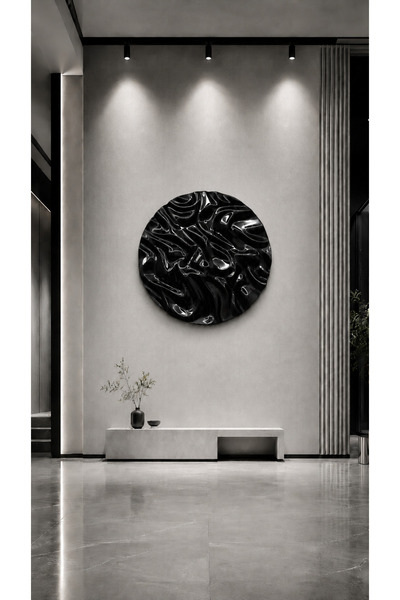 Decoplex 90 cm Kırışık Dekoratif Duvar Tablosu – Modern ve Şık Duvar Dekoru