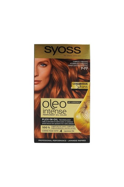 Syoss Vopsea de păr Oleo 7/77 Roșu Ghimbir, 160 g