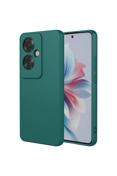 OEM Husă pentru Oppo Reno 11 F Liquid Silicone, Protecție Antișoc, Verde