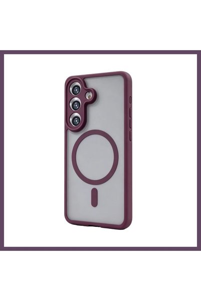 Generic Brand Samsung Galaxy A37 5g Loji Magsafe Cover - Bordo Bhs