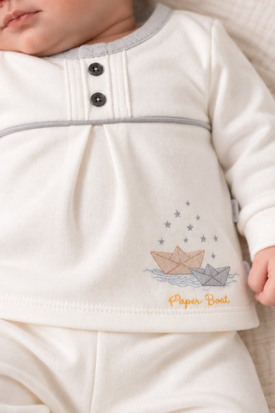 Babyhola %100 Pamuk Erkek Bebek Alt Üst Takım 13748
