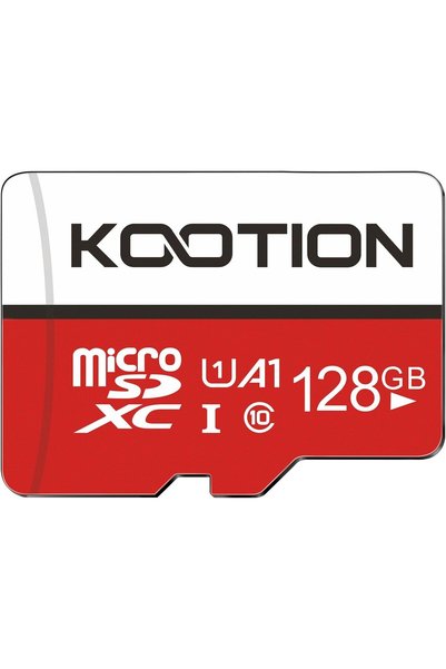 Kootion Card Micro SD de 128GB, Clasa 10, Viteză de 100MB/s, A1 UHS-I U1