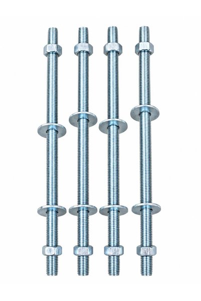 Han-Er Ticaret Gijon Saplama Tij Seti M8 | 20 cm Galvaniz Kaplı Paslanmaz - 4...