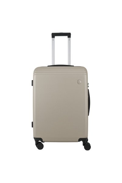 Carrefour Troler cu 8 roți New York, 64x44x26 cm, ABS, Sampanie