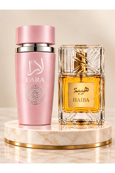 EMATTEIRO Set 2 Parfumuri Arăbești – Lara Pink & Haiba, Damă și Unisex, 2 x 1...