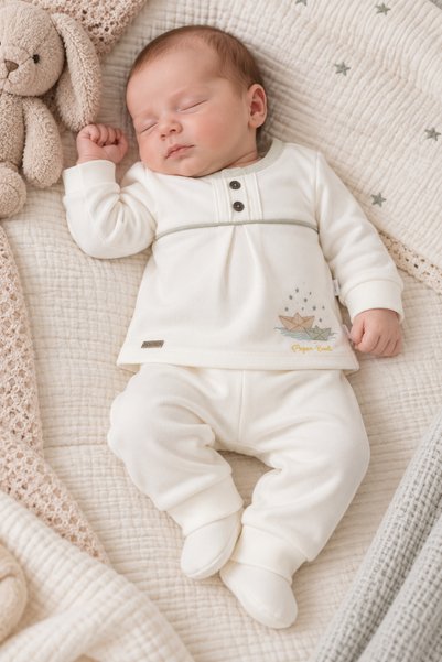 Babyhola 100% Cotton Baby Boy Top and Bottom Set 13748