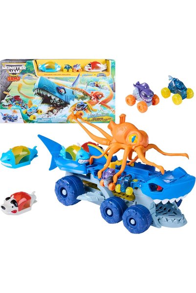 Monster Jam Mini Jams Megalodon Carrier