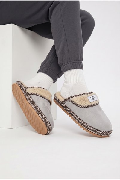 S.T POLO Peluş Ev Terliği Yumuşak Kürklü Sıcak Kışlık Unisex Ev Terliği