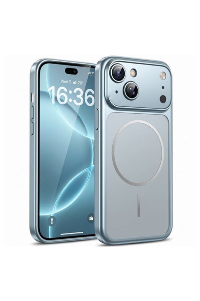 CaseOnn حافظة متوافقة مع هاتف Apple iPhone 15، غطاء تحويلي بلون الجليد لهاتف ...