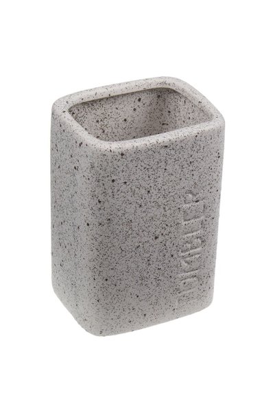 OEM Suport ceramic pătrat pentru periuțe de dinți cu efect de nisip, 11cm
