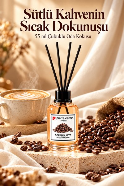 Pierre Cardin Reed Diffuser 55 ml - Coffe Latte - Oda Kokusu