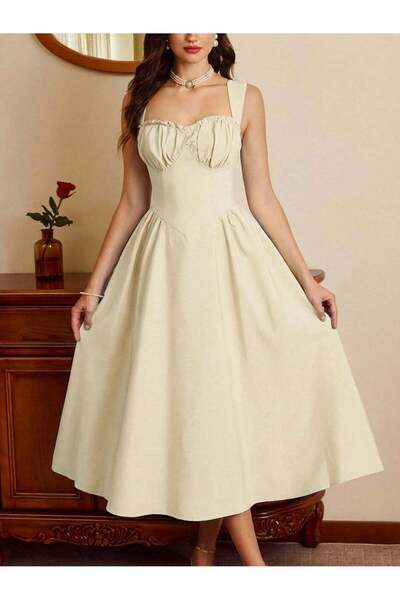 Sheya Rochie midi, crem