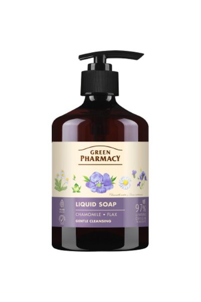 ZELENAYA APTEKA Liquid soap with chamomile and flax extracts