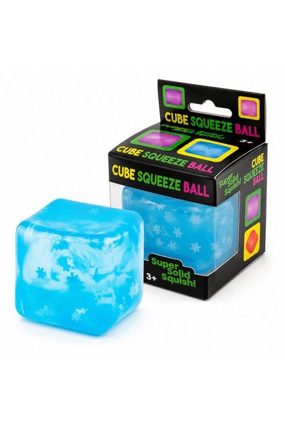 OEM Jucărie Squishy tip NeeDoh Cub de Gheață cu Fulgi, Antistres, 4.5 x 4.5 x...