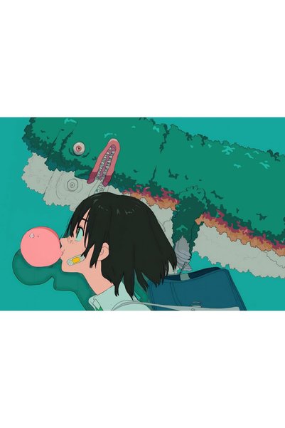 OEM Poster Fată Anime și Prietenul Elui Plutitor, 61x90 cm, poster9403