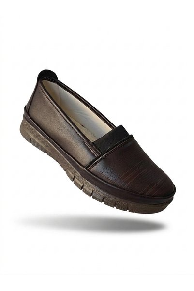 Elit حذاء Eren 9800 Acı Brown مريح لتقويم العظام، مناسب للاستخدام اليومي للنساء